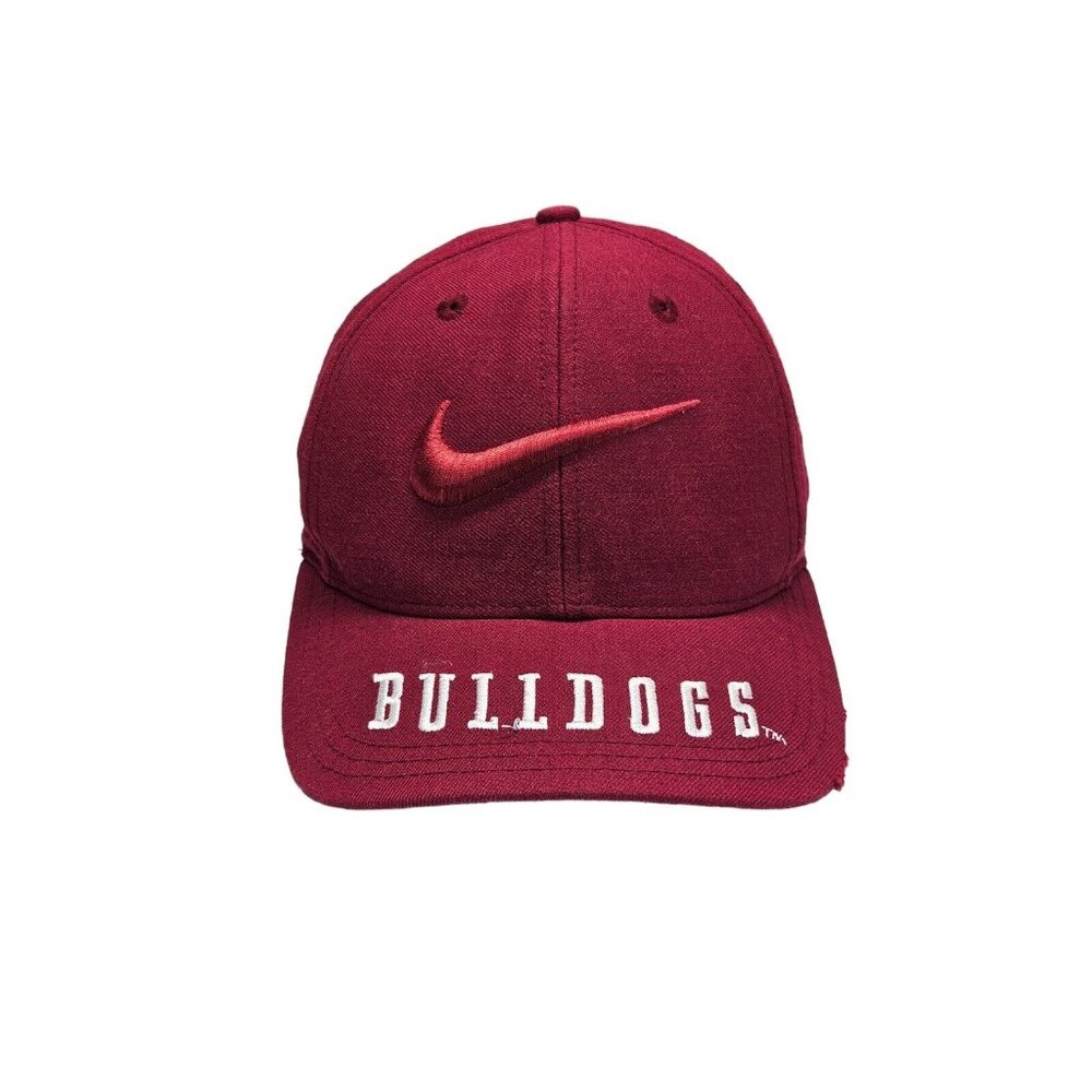Vintage Nike Team Sports Mississippi State Bulldogs Big Swoosh Snapback Hat 90s